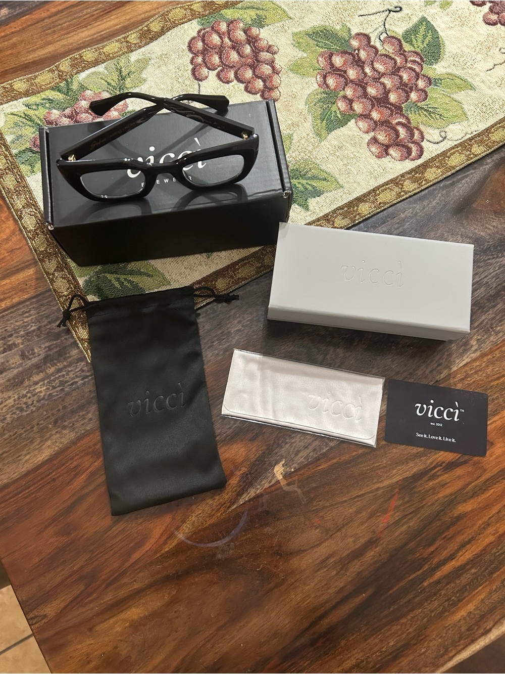 Women's Black Cat-Eye Sunglasses with Case